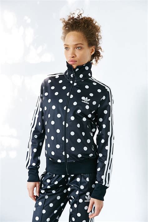 polka dot adidas jacket